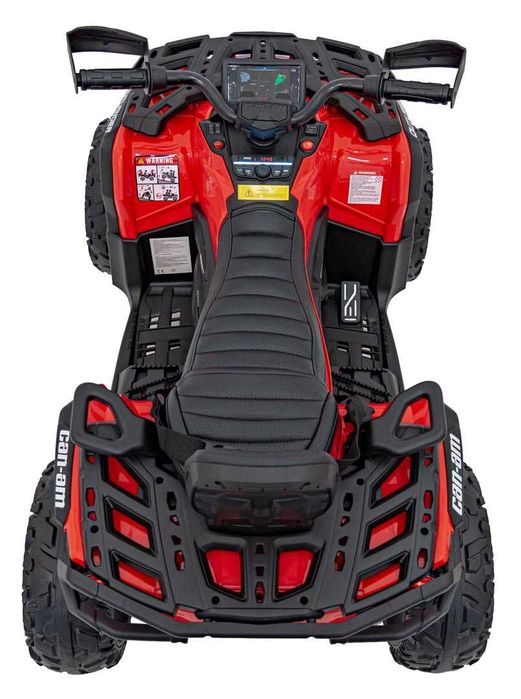 Quad na akumulator dla dzieci Can Am Outlander ATV z pilotem Czerwony
