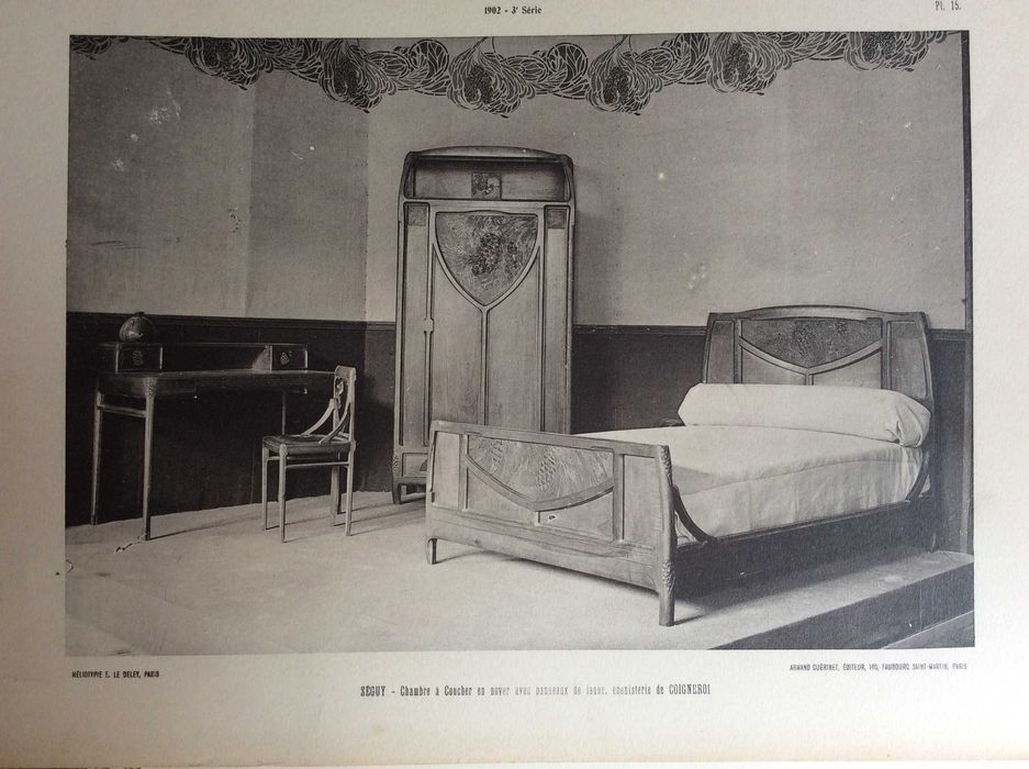 Tema: Mobiliário.  Estampas fotográficas.  Ano 1902.  Public. n.º 1