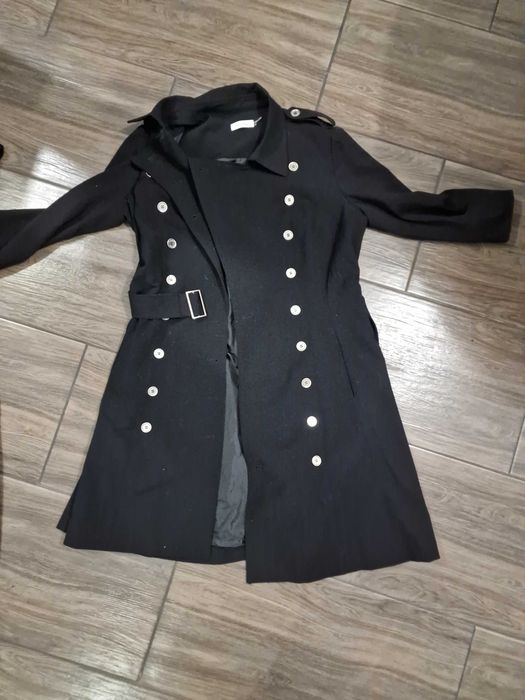 płaszcz calvin klein czarny CIENKI