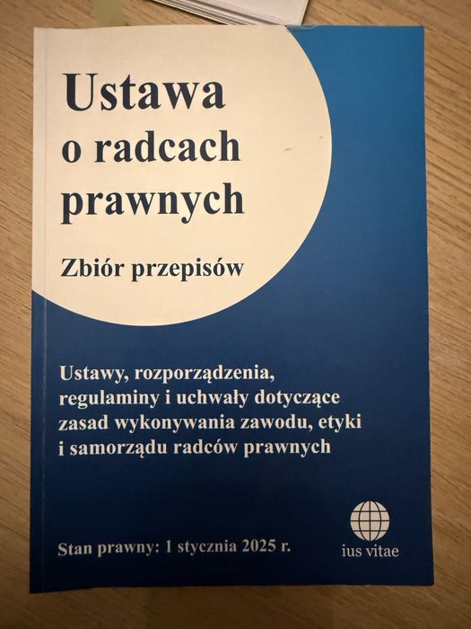Ustawa o radcach prawnych zbiór przepisów