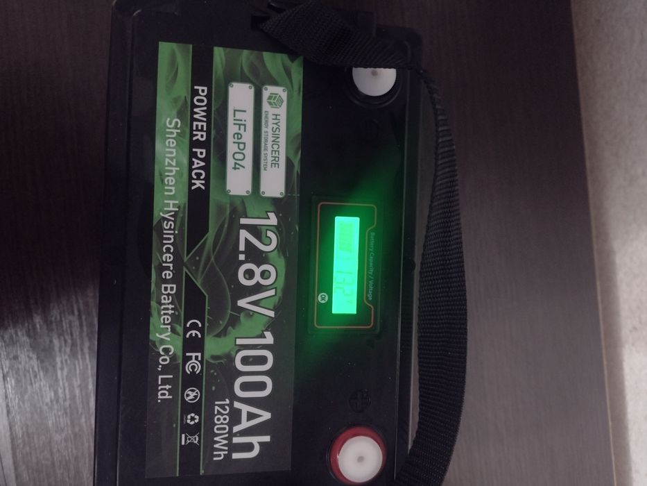 Lifepo4 акумулятор для дбж 12 в 100 а/год з екраном