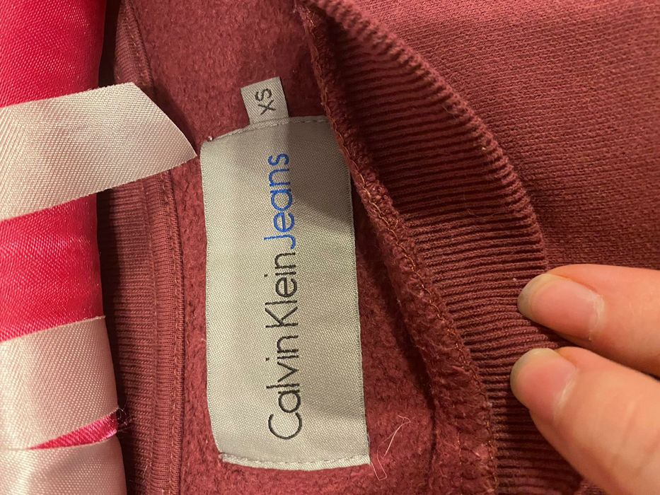 Bluza calvin klein bordowa xs damska