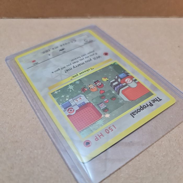 Carta Pokémon Pedido de Casamento [The Proposal] - Capa Incluída