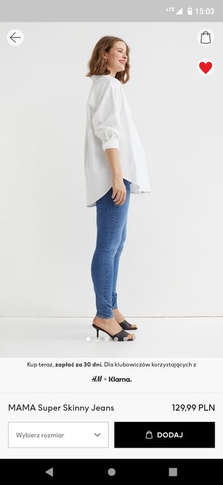 Spodnie ciążowe H&M