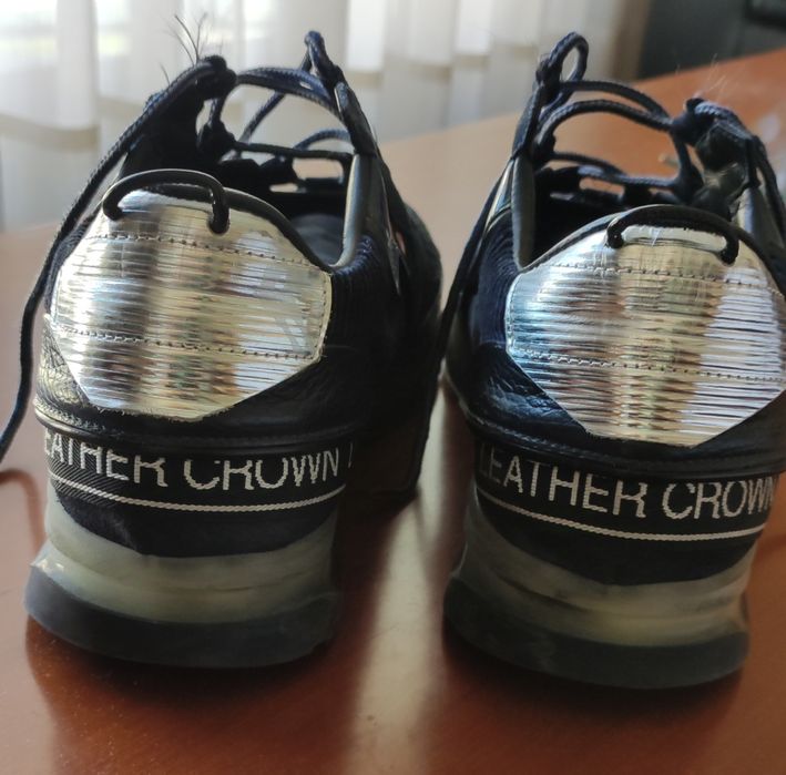 Sapatilhas homem marca Crown Leather italianas TM 42