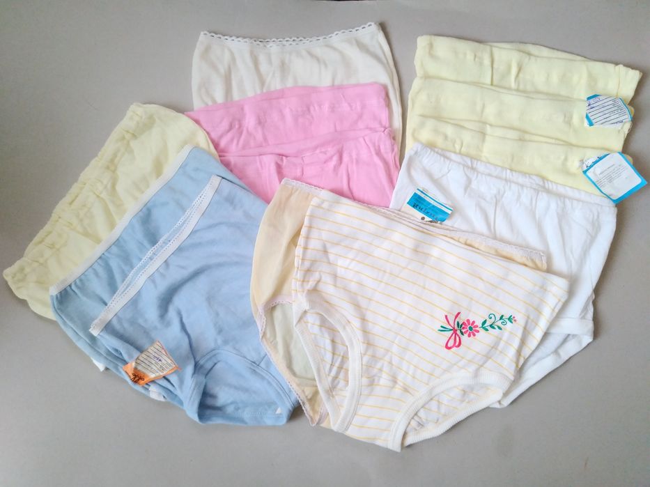 Vintage nowe majtki 12 sztuk bawełna retro