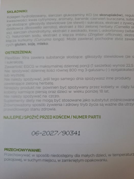 Flexistav xtra -  zdrowe  i mocne stawy 58 saszetek