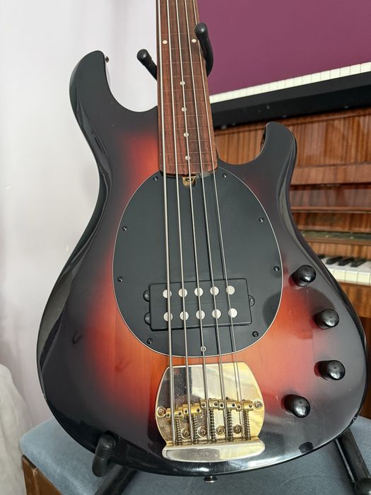 Gitara basowa  Flame Elite Series fretless 5 pięciostrunowy bass