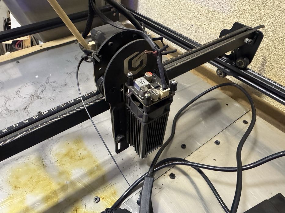 Laser longer ray 10W + przedluzka extend 850x400 mm + pompka