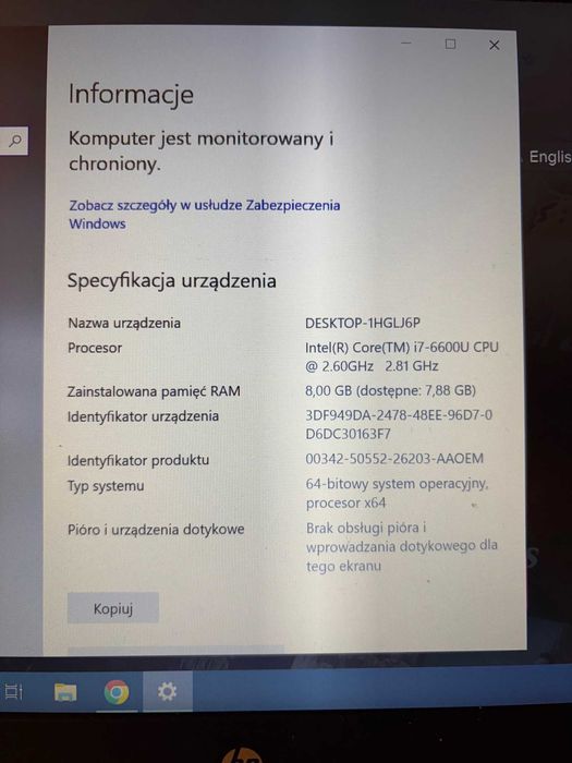 Lekki HP EliteBook i7 | 8GB | SSD | Bateria 5h! | Aluminiowy Ultrabook