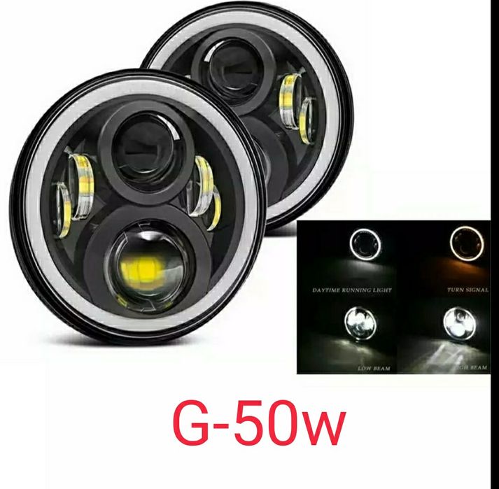 Faróis led moto 4x4