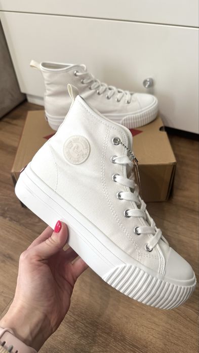 Trampki Lee Cooper za kostke damskie roz. 40 białe