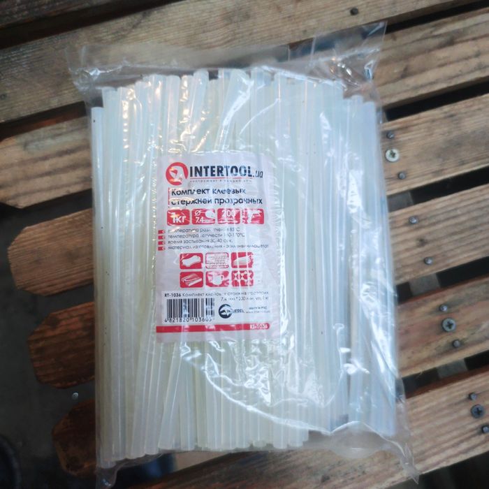 Клеевые стержни термоклей 7,4мм 11,2мм Укрпошти немає