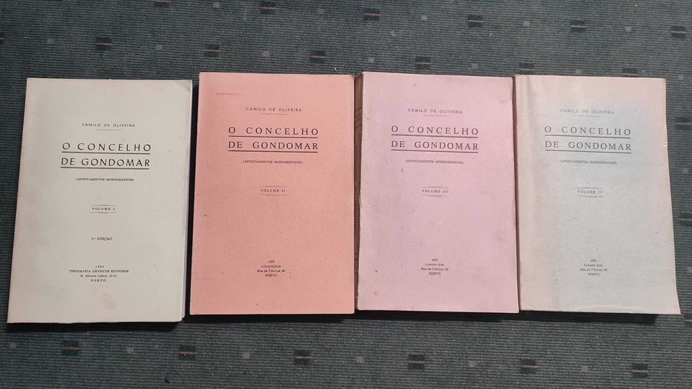 O Concelho de Gondomar -. Camilo de Oliveira - 4 Volumes