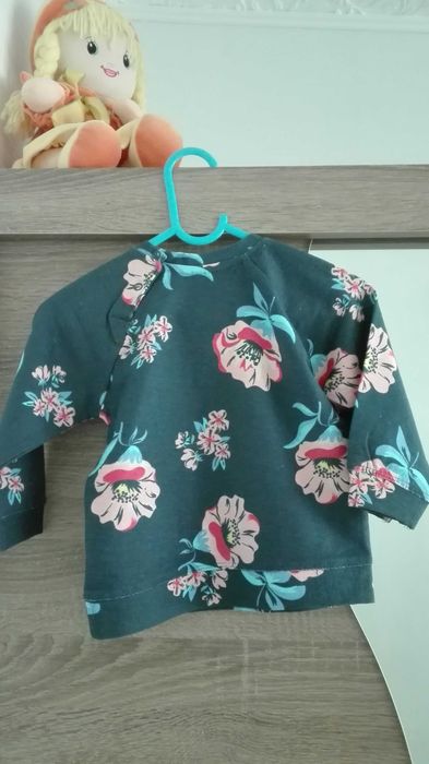 Bluzeczka bawełniana firmy Ergee roz 80 (9-12 m-cy) NOWA z metką.