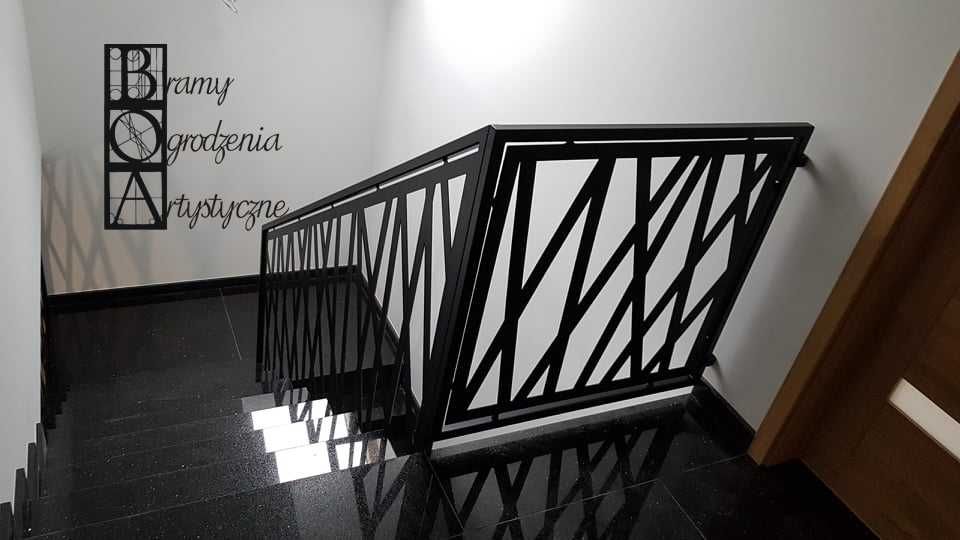 Balustrada wycinana, barierka ażurowa, laserowa z blachy panel stal