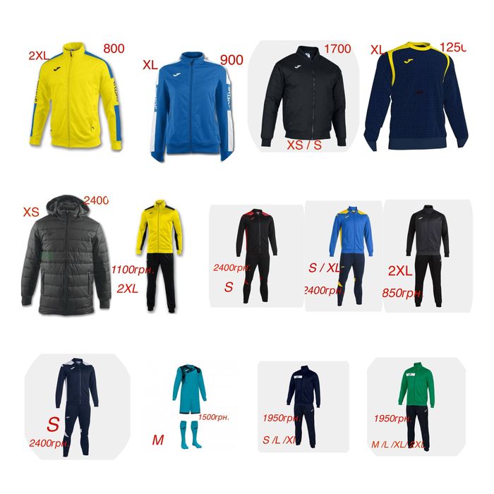 Костюми/Футболки/Спортивні штани/Шапки