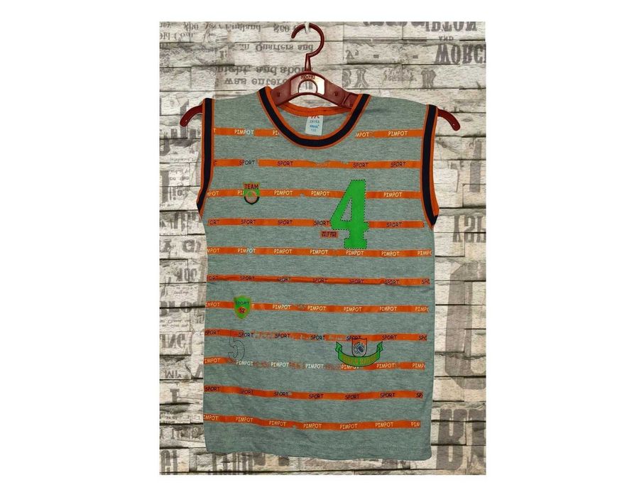 Детская одежда Летняя майка для мальчика рост 122