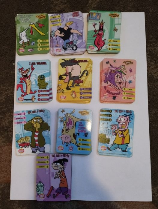 Gadżety karty z chipsów Carton Network duże