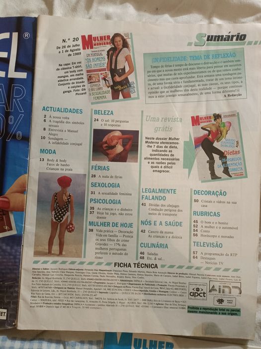 Revistas e suplementos Mulher Moderna