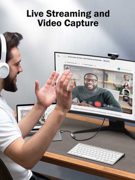 Карта видеозахвата Lemorele USB3.0 HDMI Game Grabber Record Ms2130.