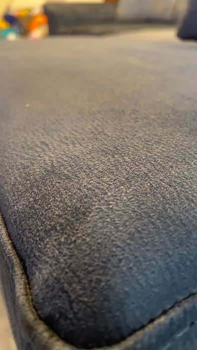 Sofá Chaise-long Azul - lavável e anti-danos