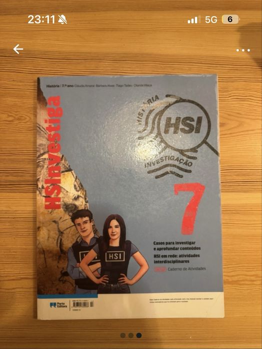 Caderno de actividades HSI 7.º ano