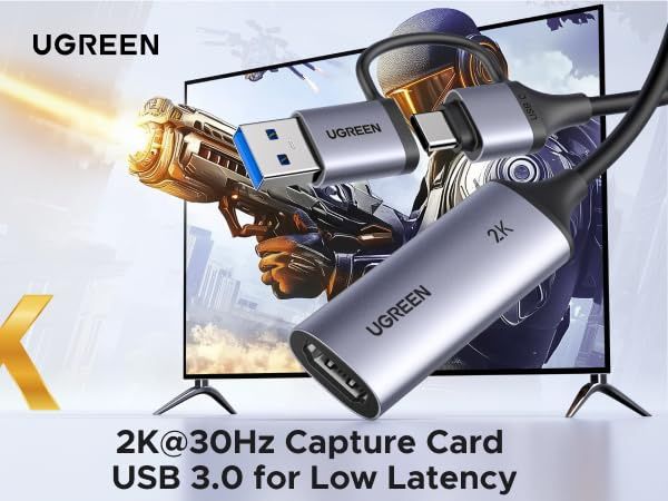 UGREEN Угрін  HD USB Video Capture Card .Карта відеозахоплення UGREEN