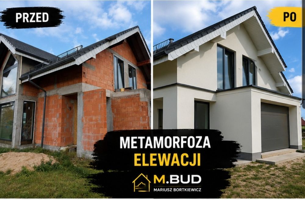 Ocieplenia Elelewacje docieplenia termomodernizacja. styropian biały i grafitowy