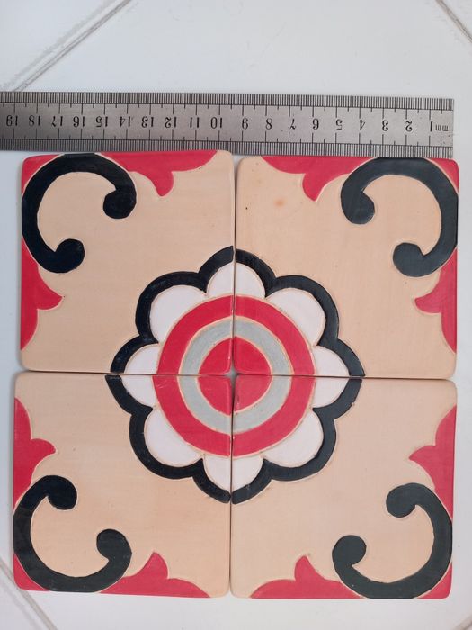 Płytki ceramiczne - dekory - hand made