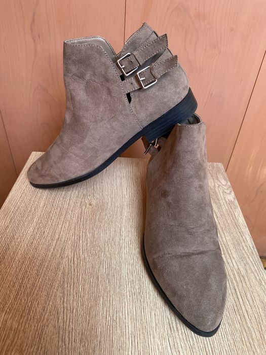 Ботинки женские, под замшу