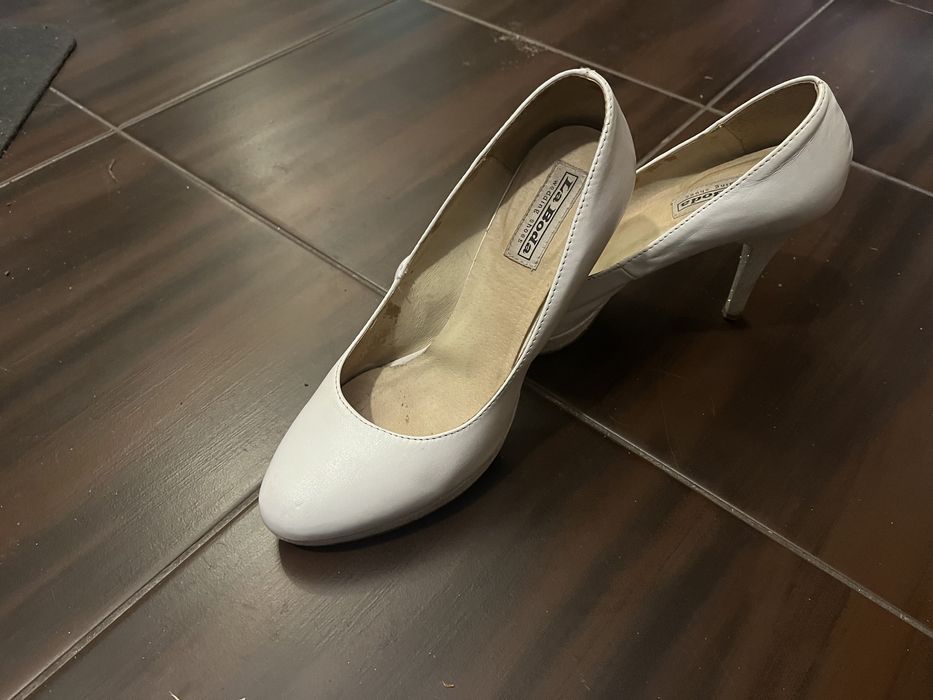 Buty białe La Boda roz.38 ślubne