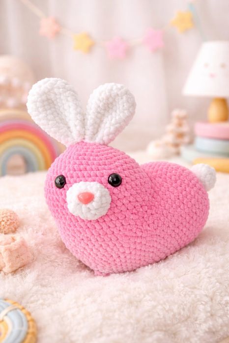 Zajączek w kształcie serca