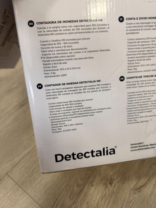 Contador de moedas + contador de notas (€)