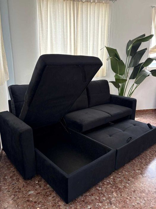 PREÇOS INCRIVEIS  SOFA CAMA COM BAU  NOVO ENVIO GRATITO PAGA NA ENTREGA