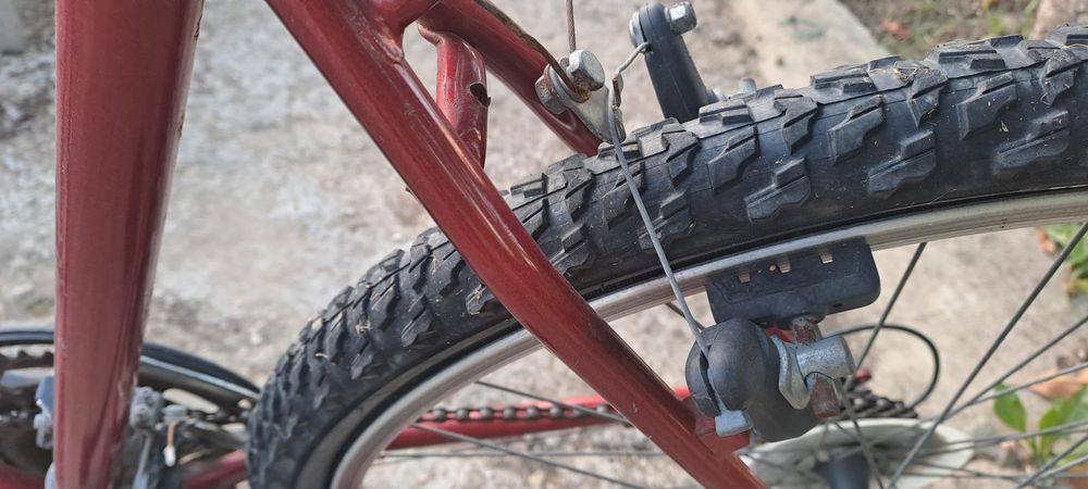 Bicicleta Montanha Esmaltina Vermelha