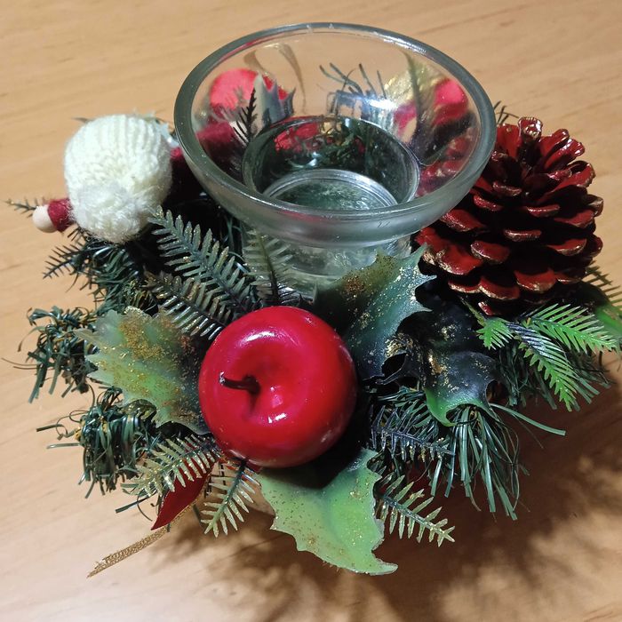 Stroik świąteczny w ceramice