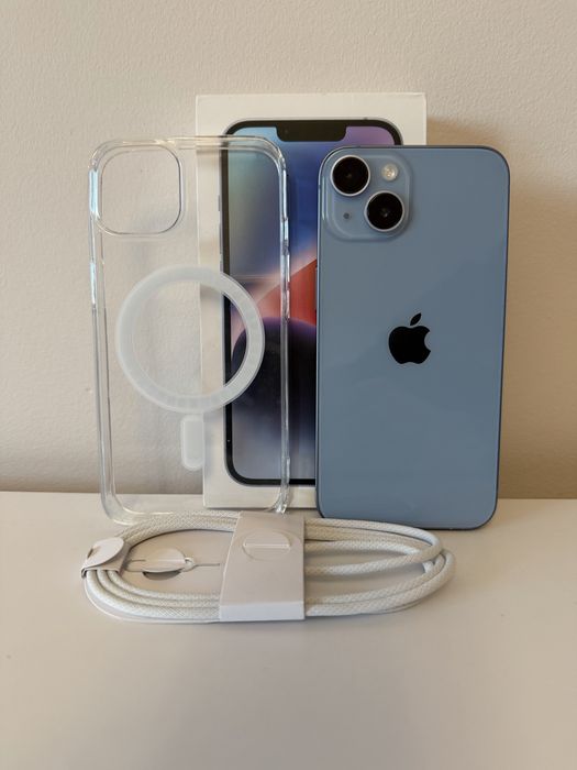 Iphone 14 niebieski 128gb kondycja 100%