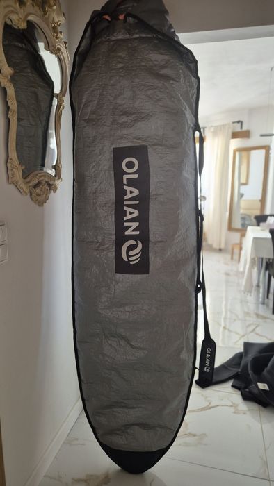Prancha de Surf Softboard Olaian 7'0" (com Capa, Capacho/Traction Pad e Fins)