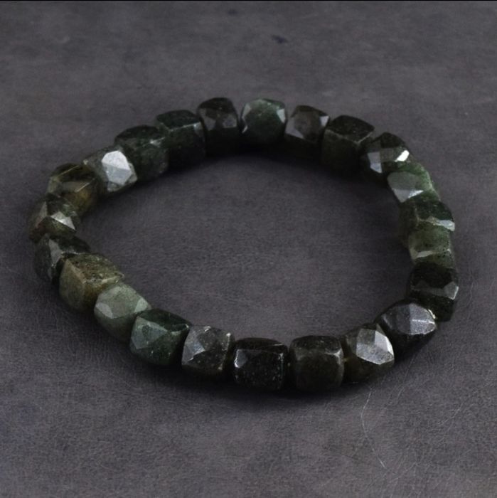 Pulseira de Contas Facetadas de Quartzo Rutilo Genuíno 132 Quilates
