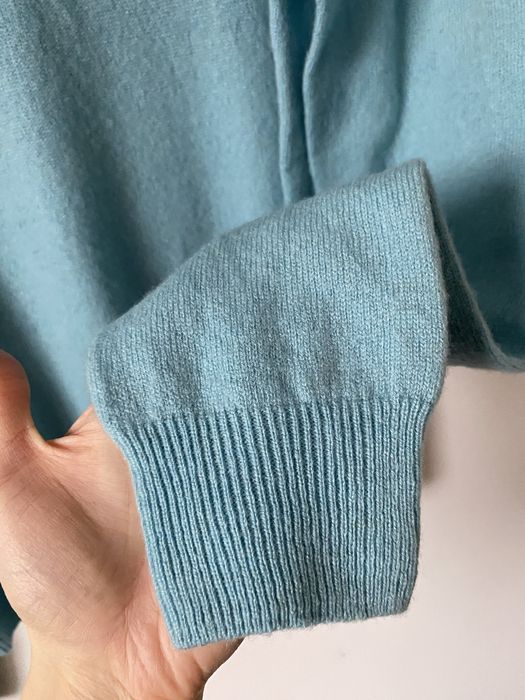 Nowy 100% wełna merino sweter dekolt w serek vneck dzianinowy