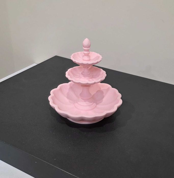 Trójpoziomowa patera dekoracyjna –  organizer  / ozdoba|  kolory  | 3D