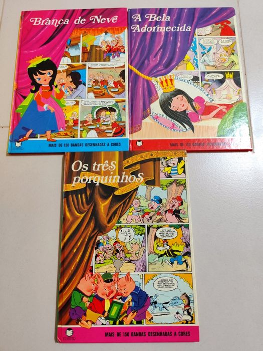 Lote 3 Livros BD Infantis - Coleção Turquesa (Anos 80)