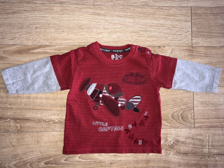 Zestaw chłopięcych ubranek Cool Club Ogrodniczki Bluzka rozm. 68 i 80