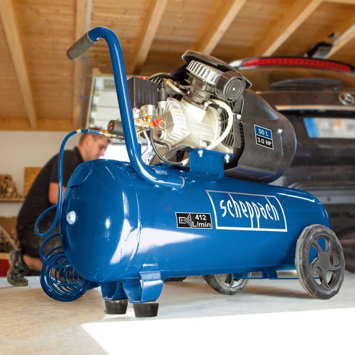Компресор стисненого повітря Scheppach HC52DC двоциліндровий
