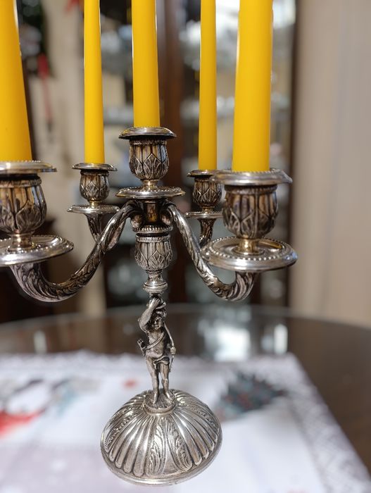 Підсвічник посріблений