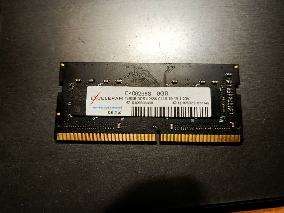 Продаю оперативну пам'ять 8 GB DDR4 SO-DIMM 2666Hz для ноутбука (вжива