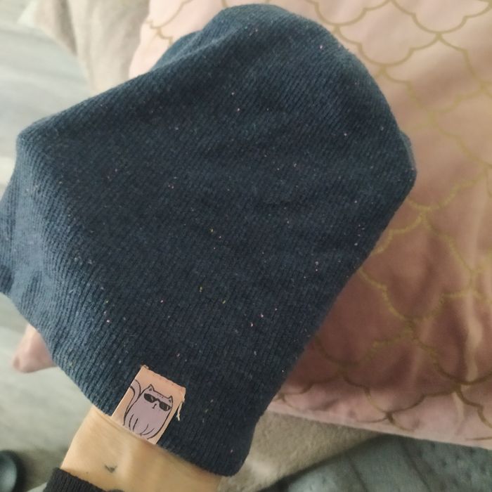 Cienka czapka dwustronna, 128/134/10zl