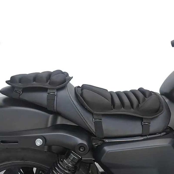 Conjunto 2 Almofadas Banco de Moto - Espuma Respirável Anti-Choque