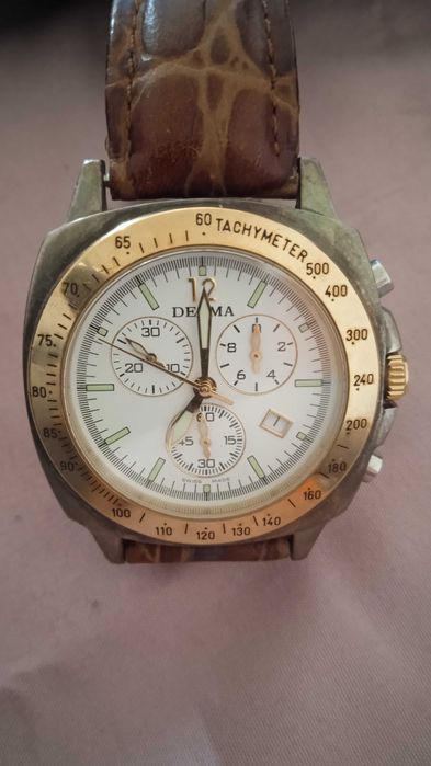 Relógio de pulso Delma Chronograph (ouro e prata) - edição limitada